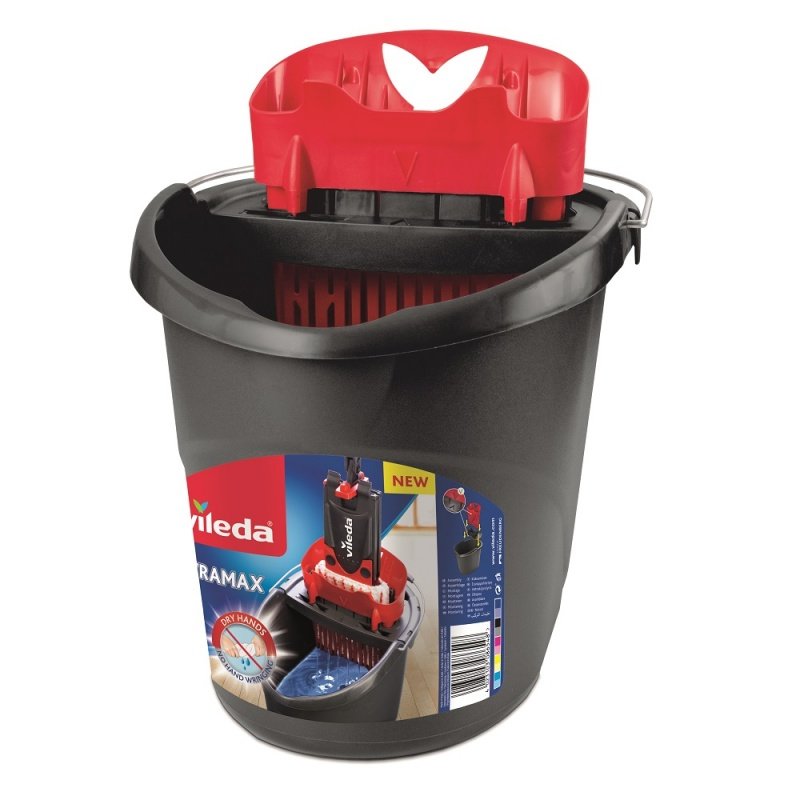 EAN 4023103201415 - Vileda 4023103201415 mopa, fregona y cubo Tanque individual Negro, Rojo imagen 1