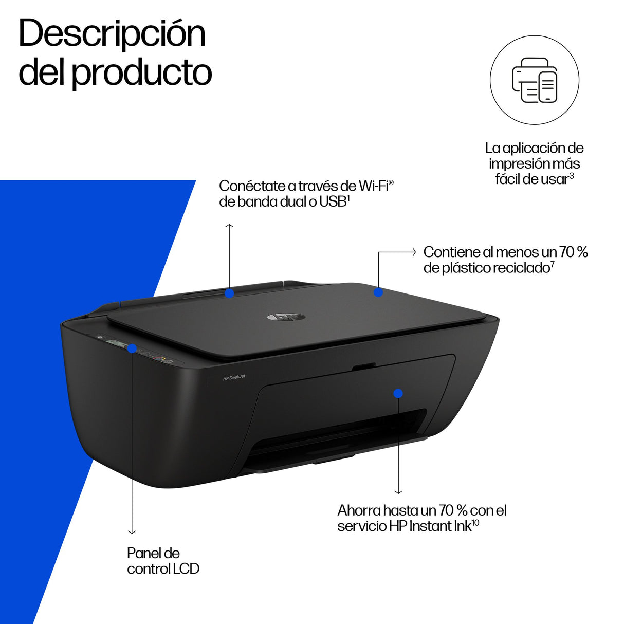 EAN 0198828789556 - HP DeskJet 2910 Inyección de tinta térmica A4 4800 x 1200 DPI 7,5 ppm Wifi imagen 4