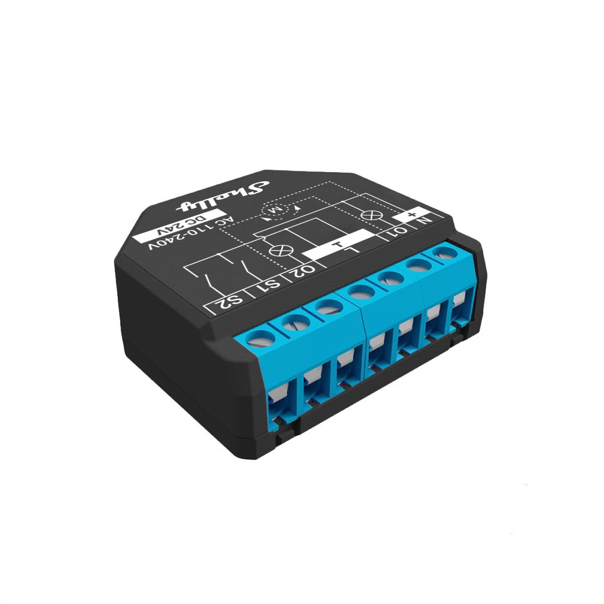 Shelly Plus 2pm Interruptor Eléctrico Interruptor Inteligente 2p Negro