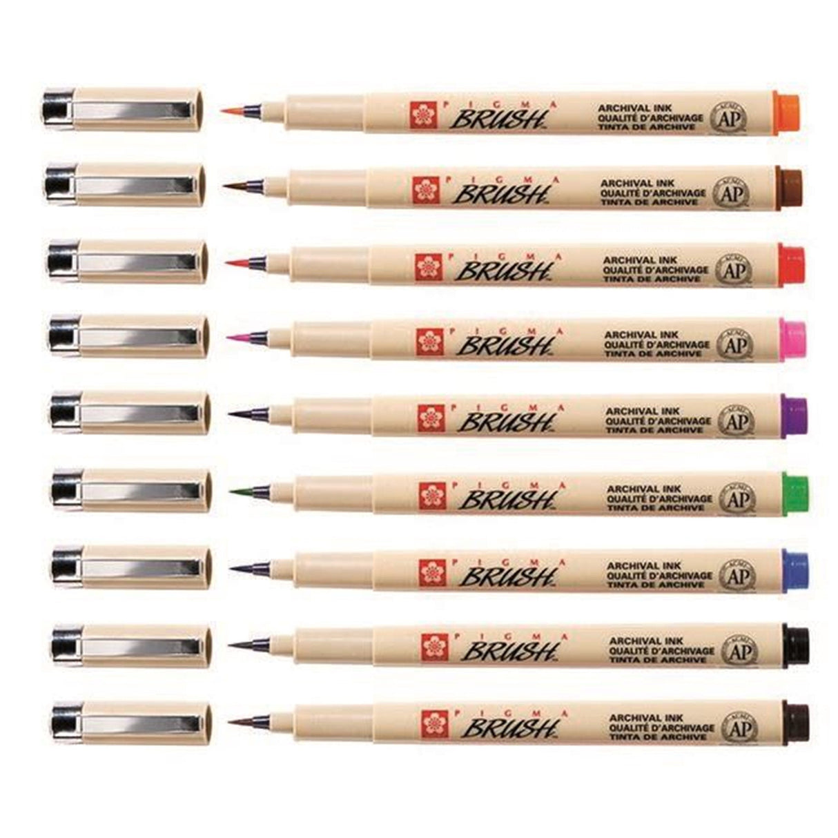EAN 8710141131137 - Sakura Pigma Negro, Azul, Marrón, Verde, Naranja, Púrpura, Rojo, Sepia 9 pieza(s) imagen 3