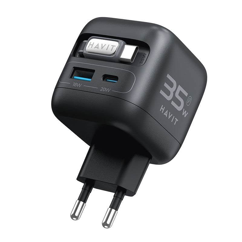 EAN 6939119037550 - Havit UC250 A-EU cargador de dispositivo móvil Lector de libros electrónicos, Auriculares, Teléfono móvil imagen 2