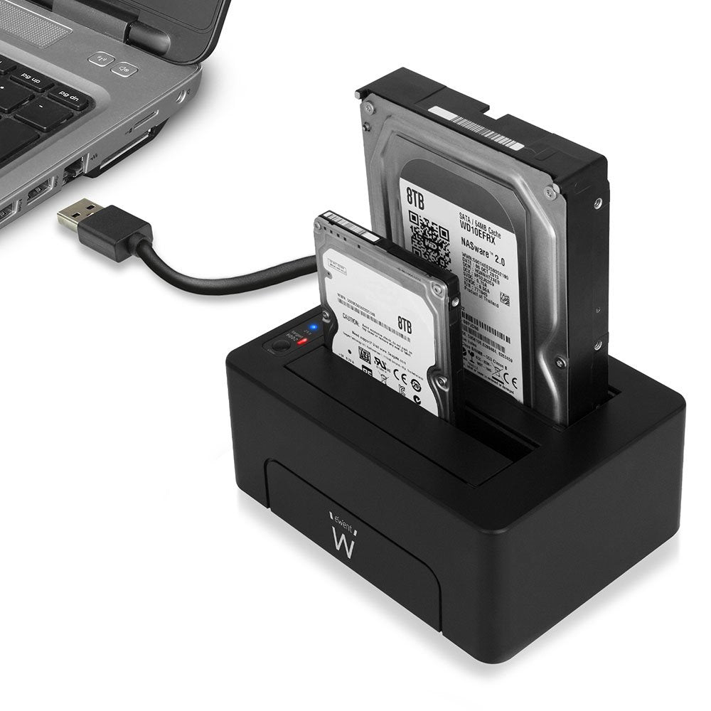 Docking Station Ewent Para Disco Duro Y Ssd Sata 2.5" Y 3.5"/ Usb 3.0