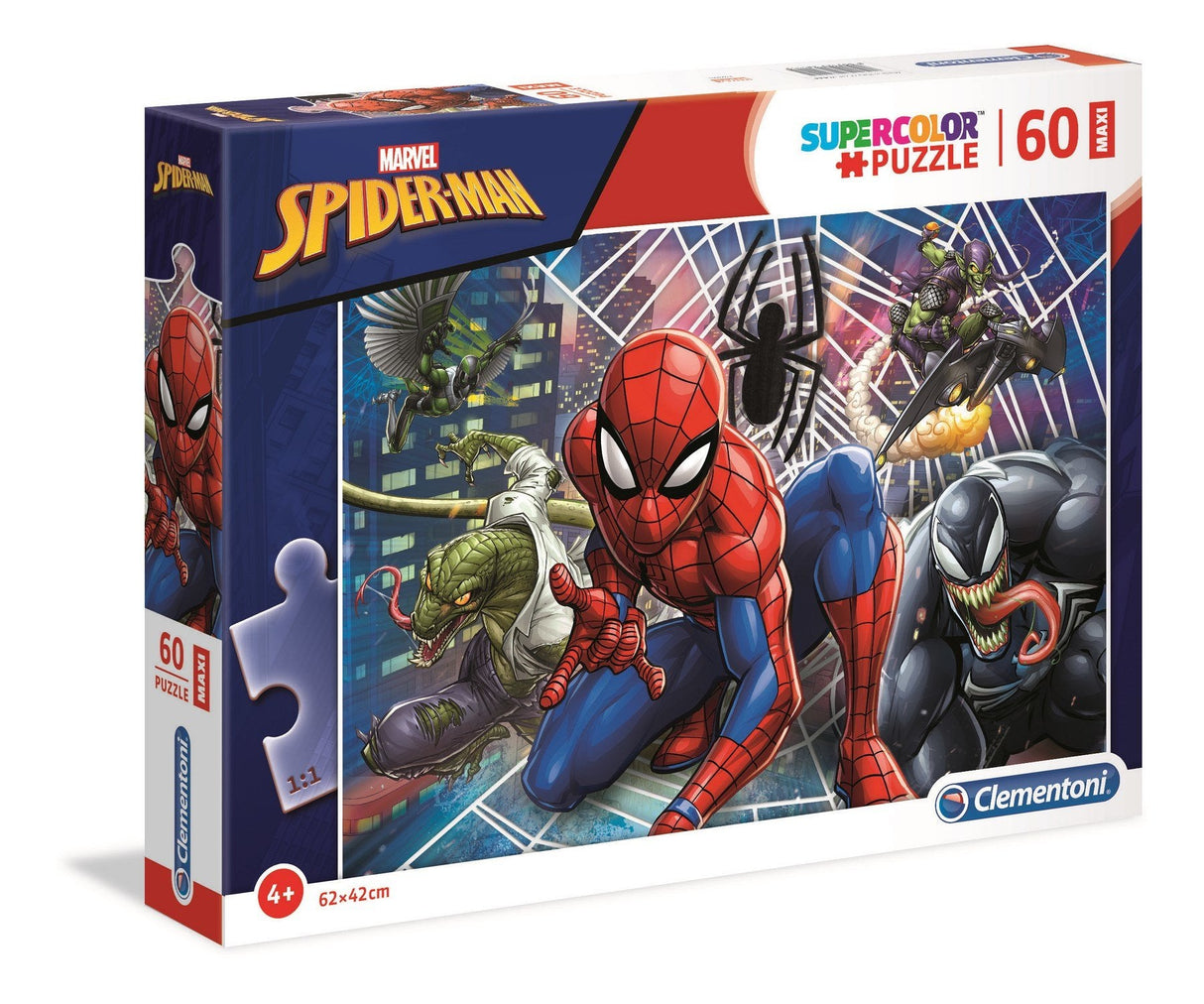 Puzzle Maxi Spider-Man Marvel 60 Piezas La Aventura Arácnida En Gran Formato