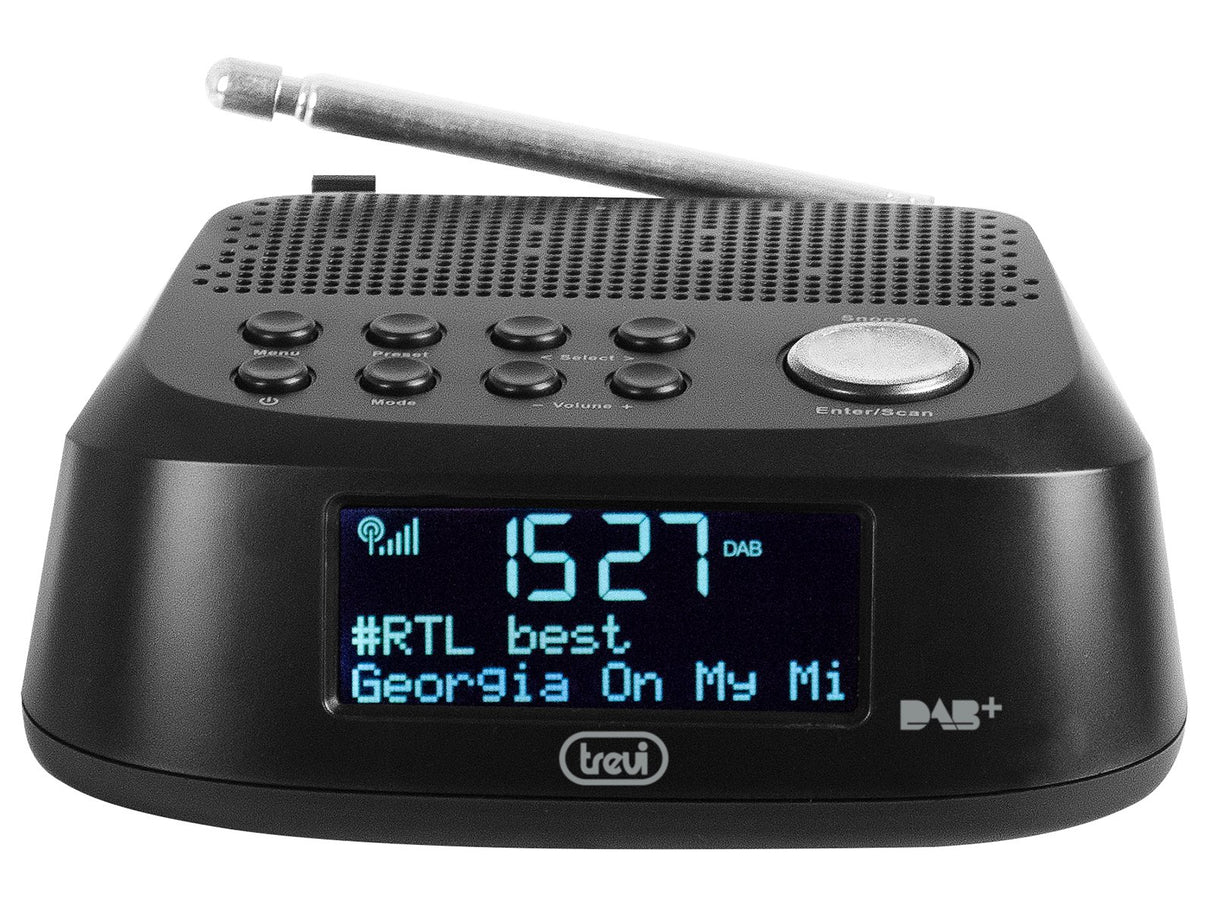 EAN 8011000025452 - Trevi RC 80D4 DAB Reloj Digital Negro imagen 2