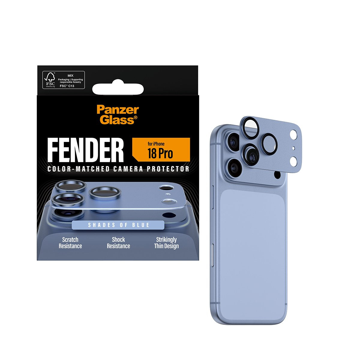 Panzerglass Fender Ip 18 Pro Shades Of Blue Kameraschutz