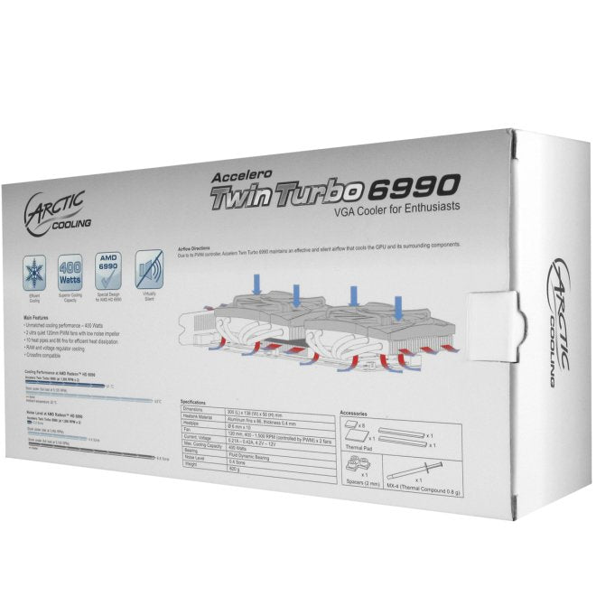 EAN 0872767004825 - ARCTIC Accelero Twin Turbo 6990 Tarjeta gráfica Enfriador 9,2 cm Negro imagen 6
