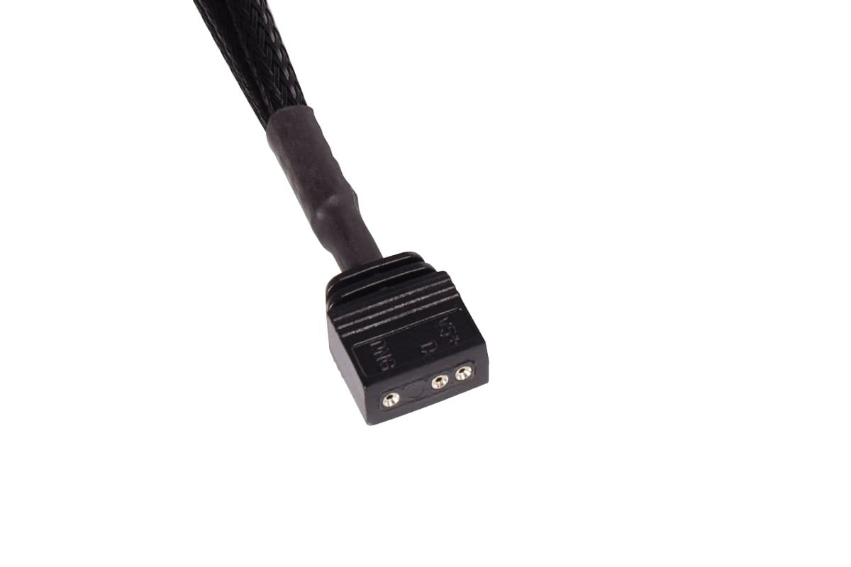 Cable De Extensión Alphacool Argb De 3 Pines A 3 Pines, 15 Cm Negro, Conector Incluido 18701