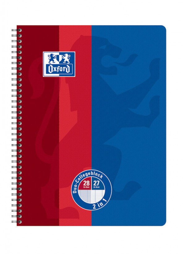 Oxford 400101421 Cuaderno Y Block A4 Azul