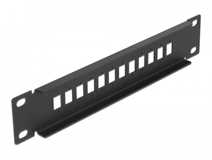 Delock 10 Lwl Patchpanel 12 Port Für Sc Simplex Lc Duplex 1 He Schwarz