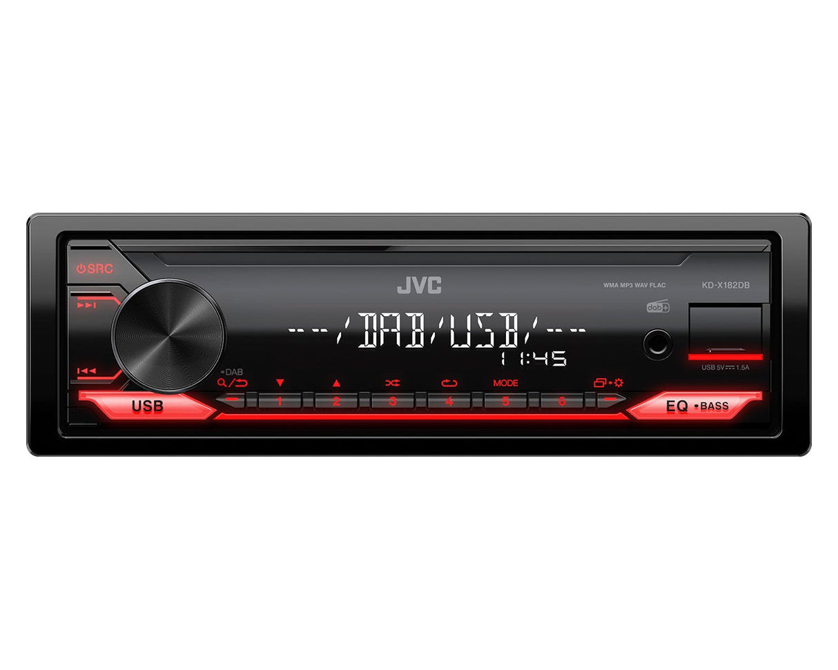Jvc Kd-X182db Receptor Multimedia Para Coche Negro 200 W Bluetooth