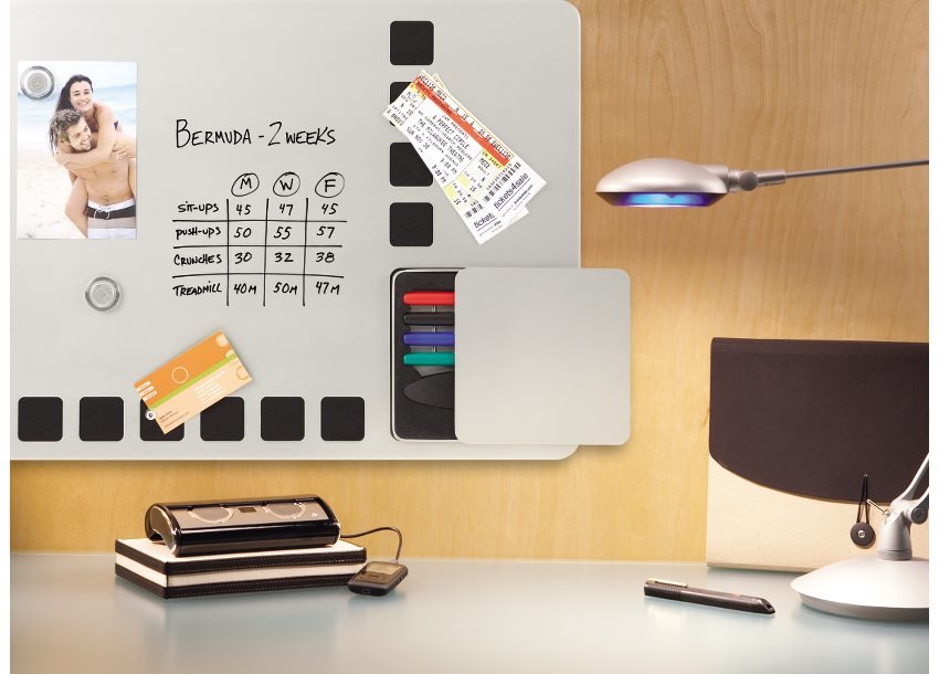 Nobo Quartetplaca Combinada610 X 390 Mmmagnticonegro, Plata