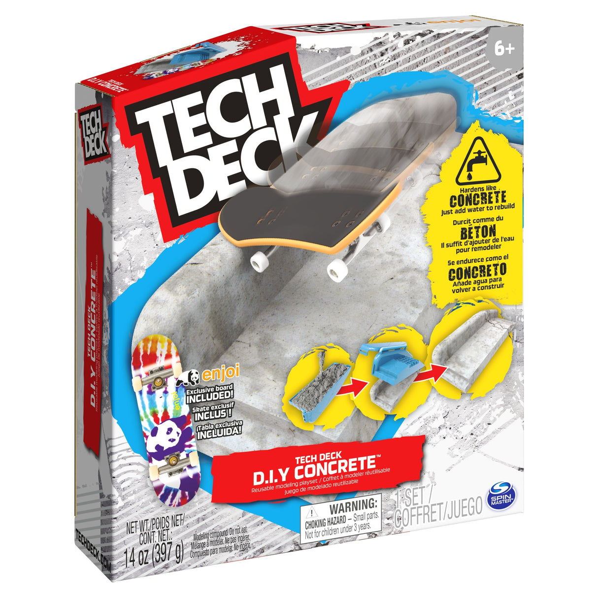 Spin Master Tech Deck - Concrete Fingerboard-Rampe Zum Selberbauen, Spielfahrzeug 6063132