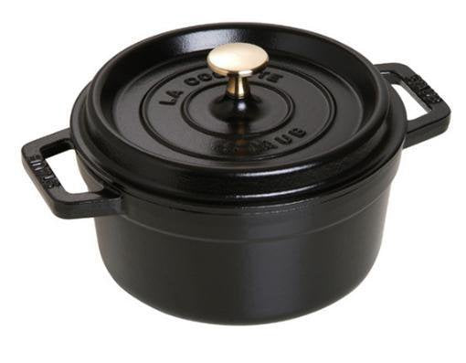 Staub La Cocotte 20cm Redondo, Negro, Hierro Fundido Olla