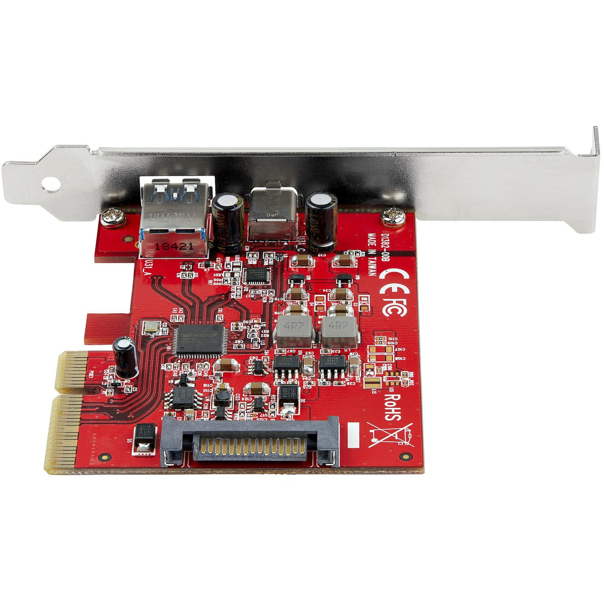 2-Port 10gbps Usb-A/Usb-C Pcie Ctlr Card Usb 3.1 Gen 2 Pci Express
