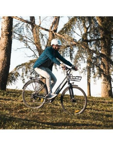 Bicicleta Eléctrica Smatgyro Ebike Sunset White Motor 250w Ruedas 27.5' Blanca