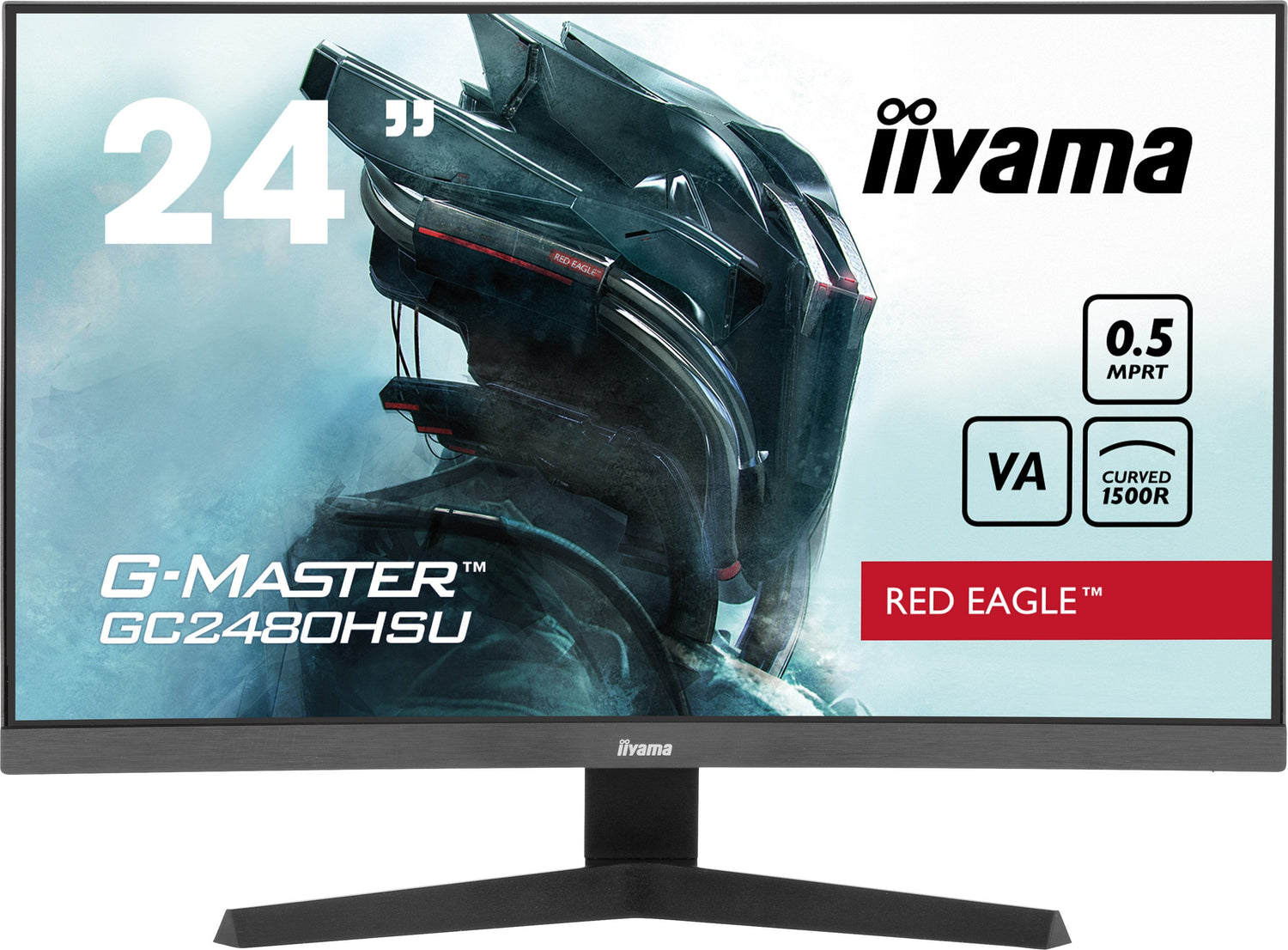 Monitor Iiyama 24" Gc2480hsu-B1 16:9 2xhdmi+Dp+Usb Curv.