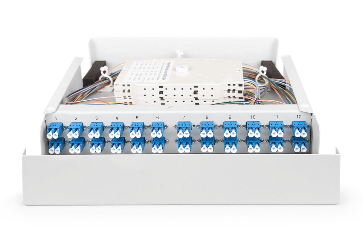 Carcasa Mural Fo, Media, Monomodo, 24 X Lc Dx Listo Para Empalmar, Con Conectores Y Latiguillos