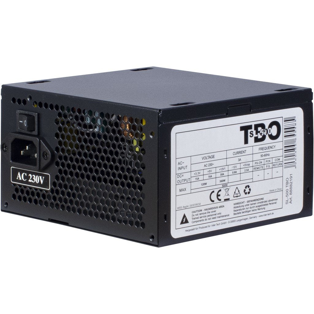 Fuente De Alimentación Inter-Tech 500w Sl-500 Tbo 86x150x140mm Negro Retail