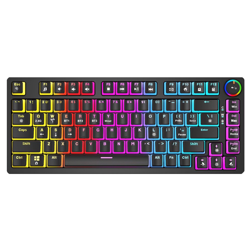 Teclado Mecánico Inalámbrica Phenix, Gateron Yellow Pro, Pudding