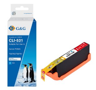 G&G Tintencartucho Compatible Canon Cli-531c 6119c001 Cyan