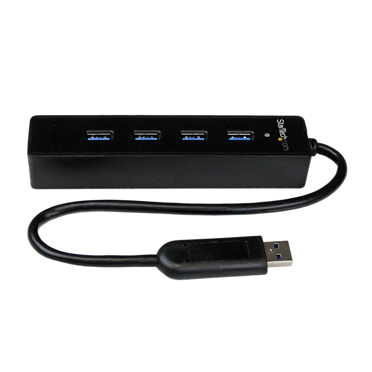 Startech Hub Usb 3.0 Super Speed Portatil 4 Puertos Negro St4300pbu3