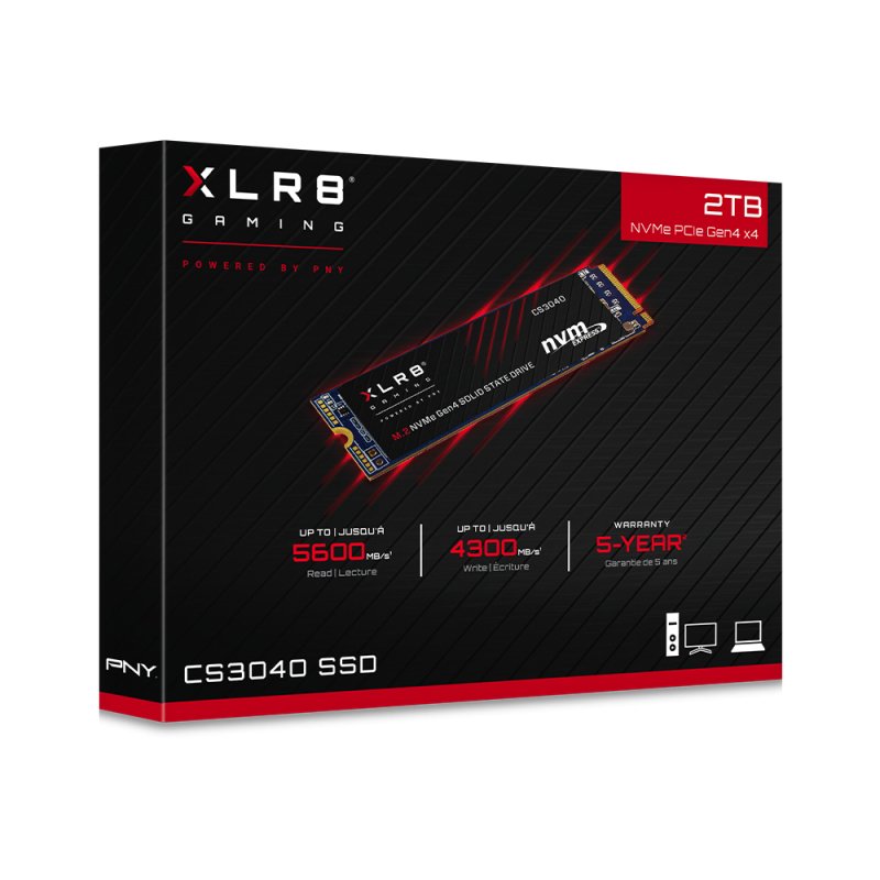 EAN 751492639864 - PNY XLR8 CS3040 2 TB M.2 PCI Express 4.0 NVMe 3D NAND imagen 4
