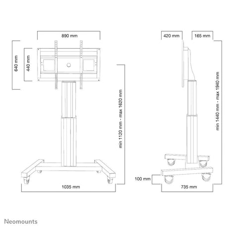 EAN 8717371445904 - Neomounts PLASMA-M2500BLACK soporte para monitor 2,54 m (100") Piso Negro imagen 9