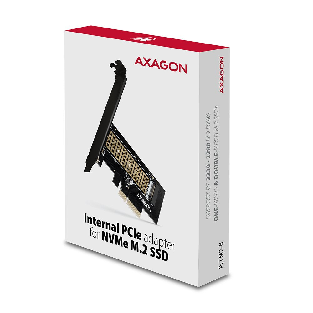 Axagon Pcem2-N Tarjeta Pcie X4, 1 Ranura M.2 Nvme M-Key, Sp Y Lp