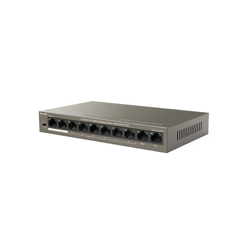 EAN 6932849431704 - Tenda TEF1110P-8-63W switch No administrado Fast Ethernet (10/100) Energía sobre Ethernet (PoE) Negro imagen 2