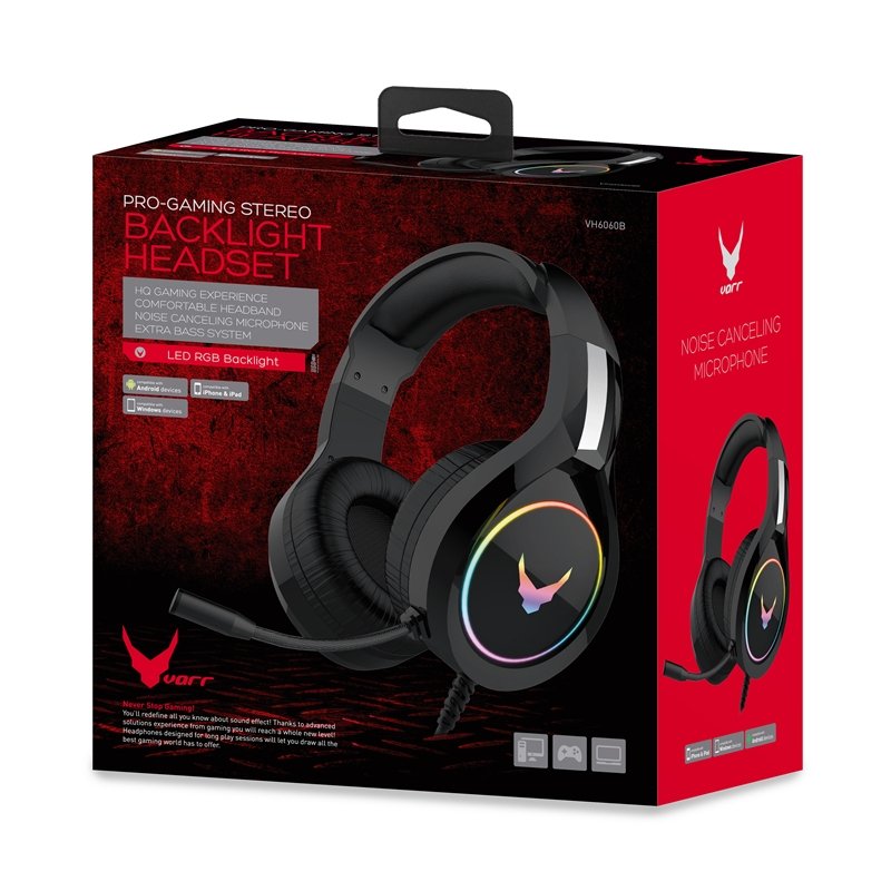EAN 5907595452069 - Omega VH6060B Auriculares Alámbrico Diadema Juego Negro, Metálico imagen 2