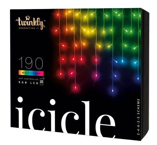 Carámbanos Led Inteligentes Twinkly 190 Rgb 5x0,7m