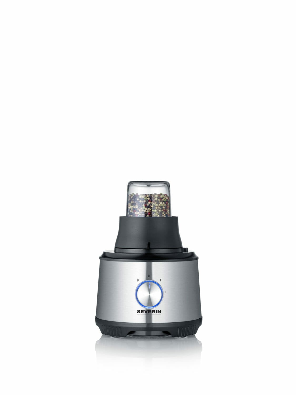 Severin Km 3892 Robot De Cocina 1200 W 1,5 L Negro, Acero Inoxidable, Transparente