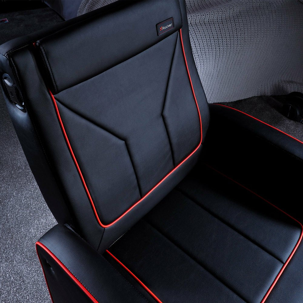 EAN 94338220216 - X Rocker 2022021 silla para videojuegos Silla gaming Asiento acolchado Negro, Rojo imagen 6