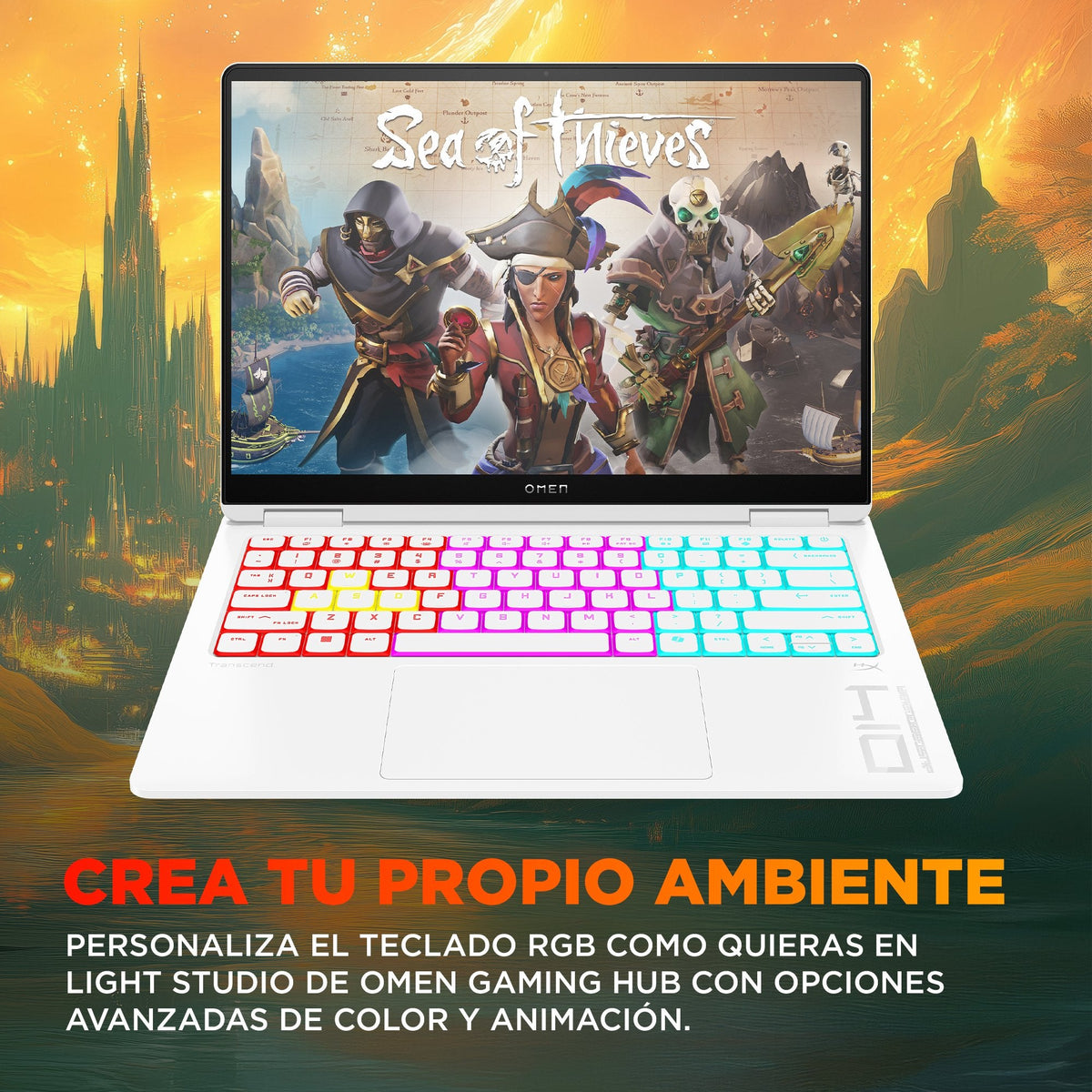 Portátil Hp Omen Transcend 14-Fb1000ns Oled 14" Intel Core Ultra 9 285h 64gb Ram 1tb Ssd Rtx 5070