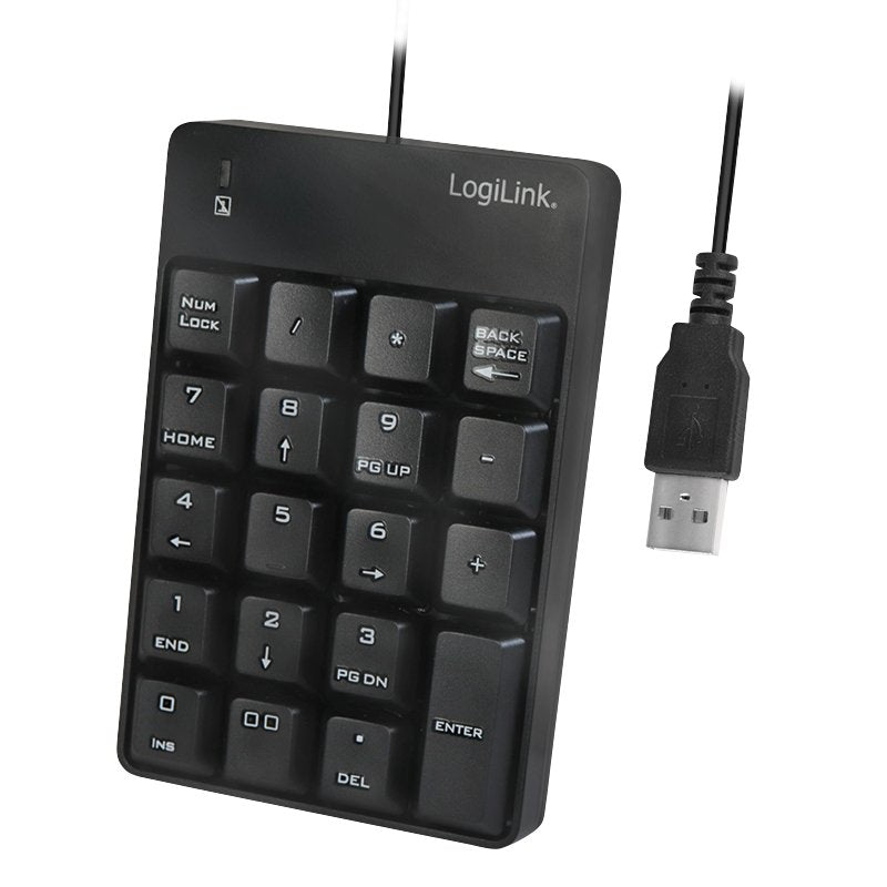 EAN 4052792051636 - LogiLink ID0184 teclado numérico Portátil Negro imagen 1