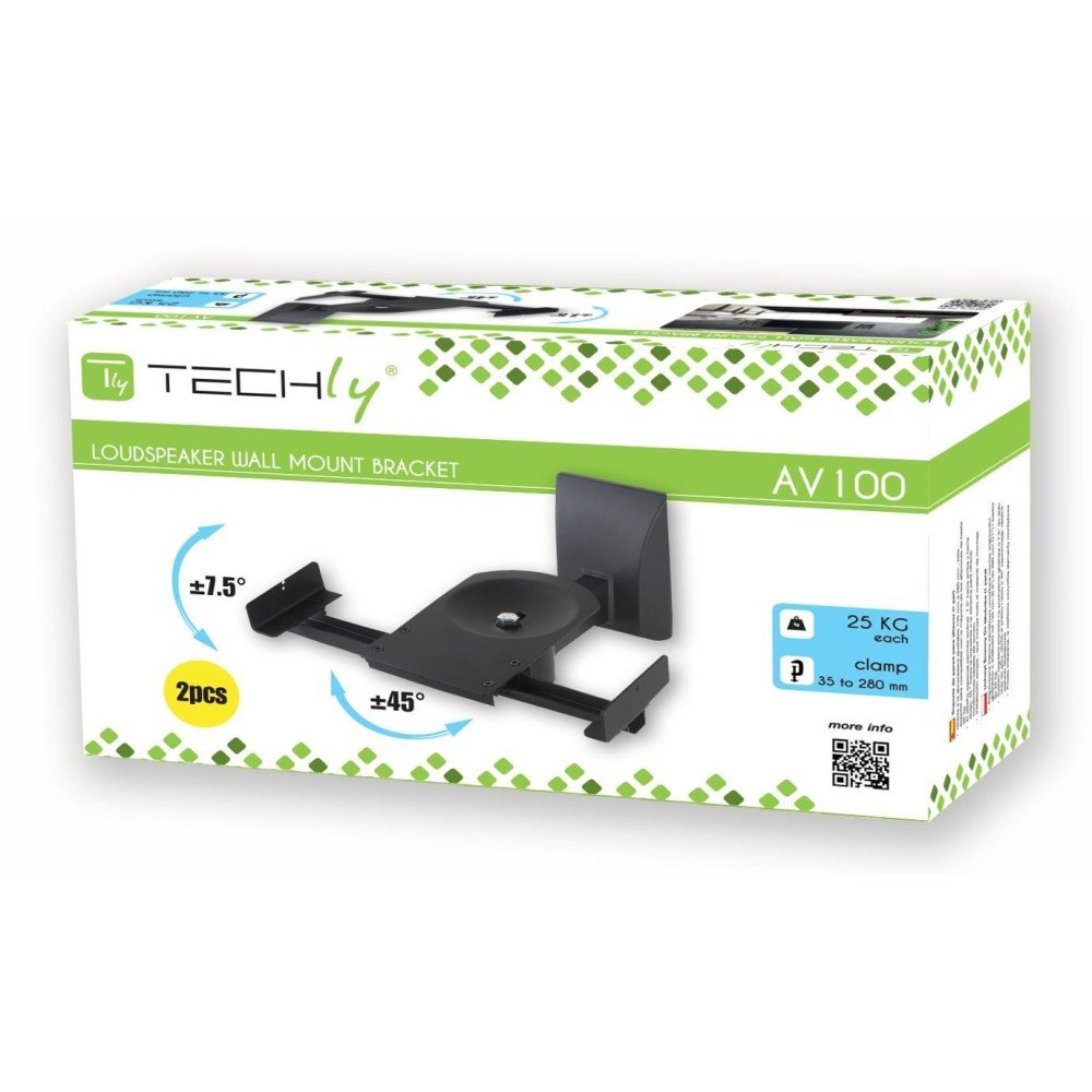 Soporte De Abrazadera Para Altavoces Techly Ica-Sp Ss201 X2