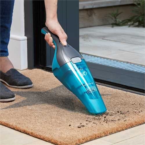 EAN 5035048698181 - Black & Decker WDC215WA aspiradora de mano Azul, Titanio Sin bolsa imagen 4