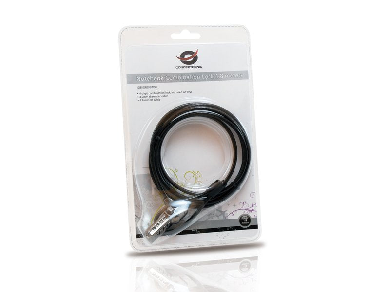 Conceptronic Cable De Seguridad Por Combinacion 1.8m