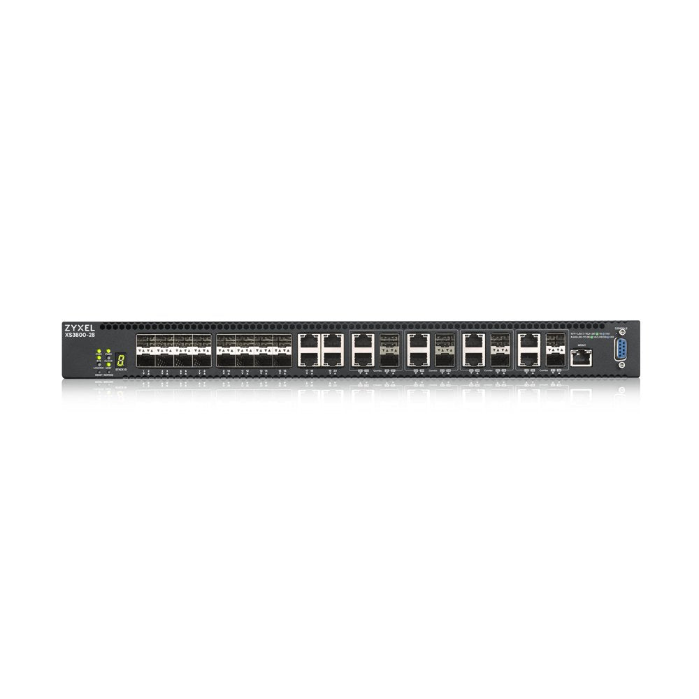 EAN 4718937600960 - Zyxel XS3800-28 Gestionado L2+ 10G Ethernet (100/1000/10000) Negro imagen 2