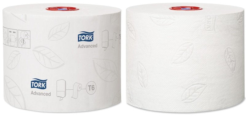 Tork Papel Higiénico Midi T6 Advanced 2-Lagig Recyclingpapier, 27 Rollos