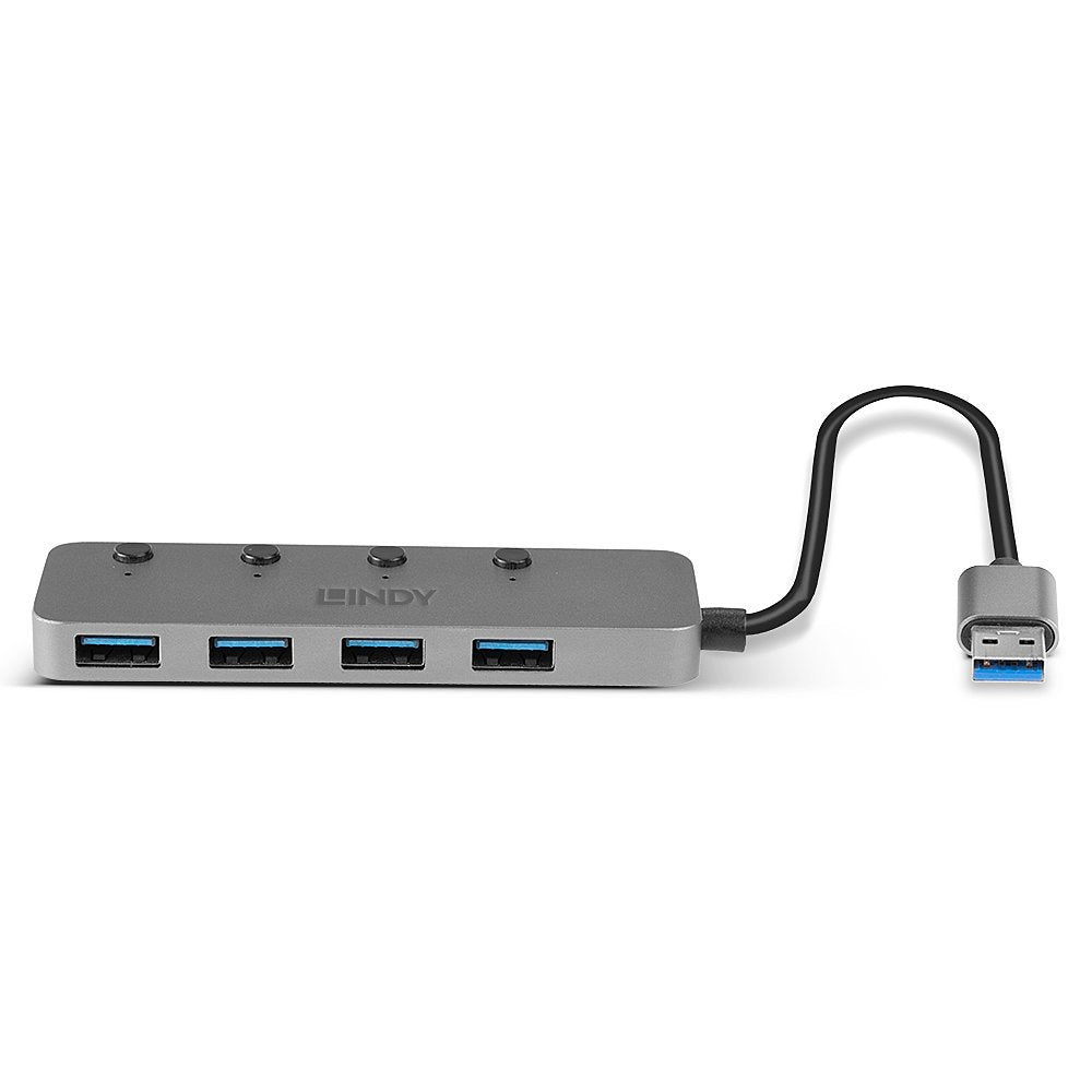 EAN 4002888433099 - Lindy 43309 hub de interfaz USB 3.2 Gen 1 (3.1 Gen 1) Type-A 5 Mbit/s Gris imagen 3