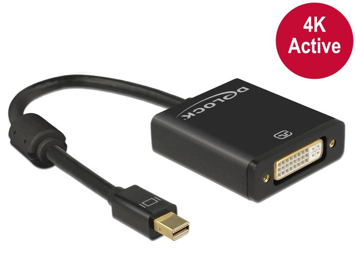 EAN 4043619626038 - DeLOCK 62603 adaptador de cable de vídeo 0,2 m Mini DisplayPort DVI-I Negro imagen 2