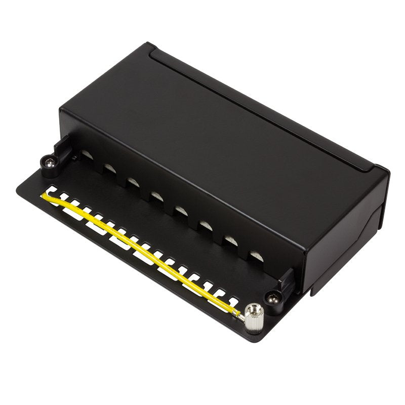 Logilink Np0018b Patchpanel Cat.6a Mesa / Pared 8 Puertos, Negro
