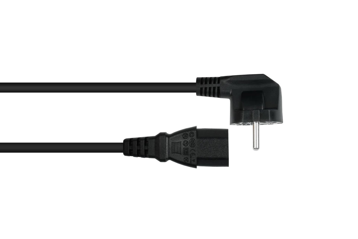EAN 4066857003096 - Kabelmeister SK0130-S005 cable de transmisión Negro 0,5 m Enchufe tipo E+F IEC C13 imagen 2