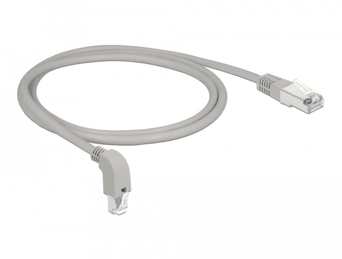 Delock Netzwerkcable Rj45 Cat.6 S Ftp Unten Gewinkelt Gerade 1 M