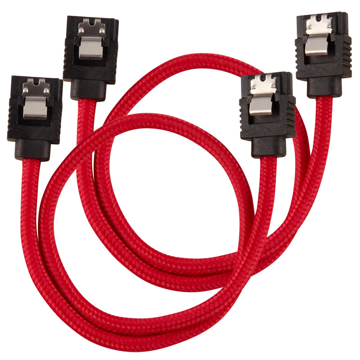Corsair Cc-8900250 Cable De Sata 0,3 M Negro, Rojo