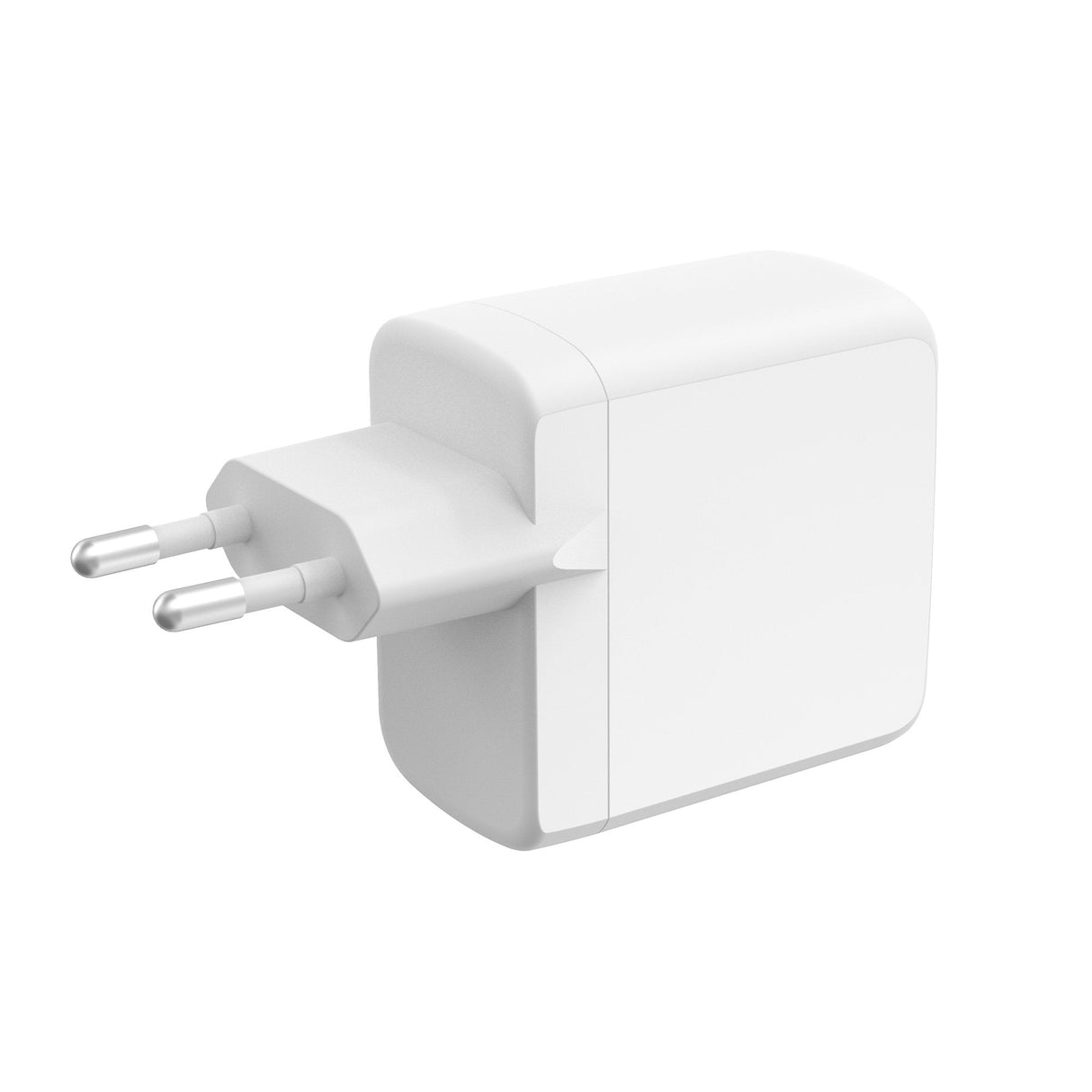Cargador Ksix Bcd65ganaccb De Red Eléctrica 2 X Usb-C + 1 X Usb-A 65w Blanco