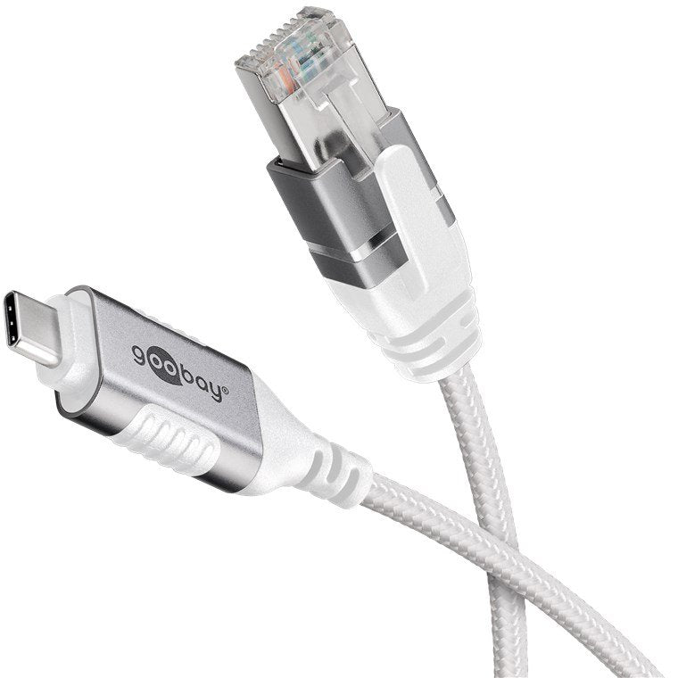 EAN 4040849743887 - Goobay 74388 cambiador de género para cable USB 3.1 type A RJ45 Blanco imagen 2