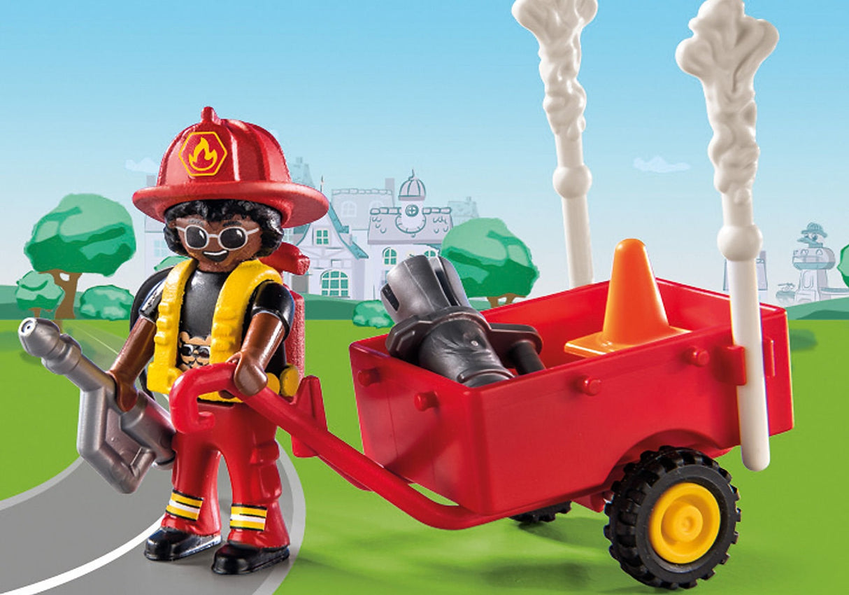 Playmobil 70917 Duck On Call Accion Rescate De Bomberos Rescata Al Gato!