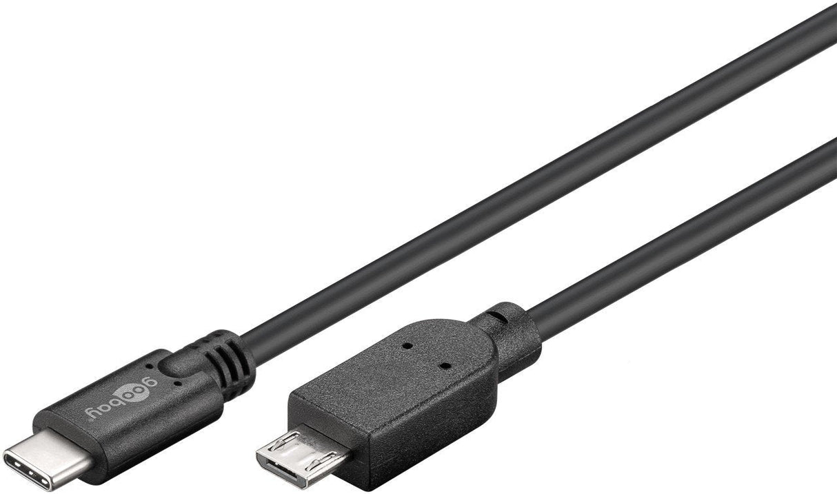 Kabel Usb 3.1 C->Micro B 2.0 S/S 0,6m, Schwarz